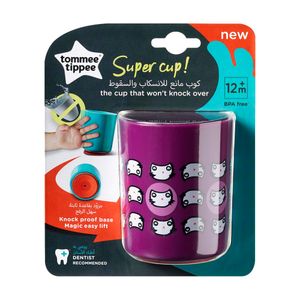 Tommee Tippee Super"no knock" čaša 190 ml čaša ljubičasta koja se ne može prevrnuti