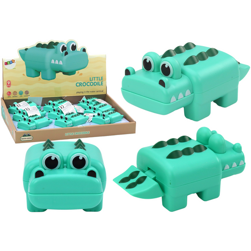 Krokodil igračka za kupanje na navijanje - Zelena boja slika 1