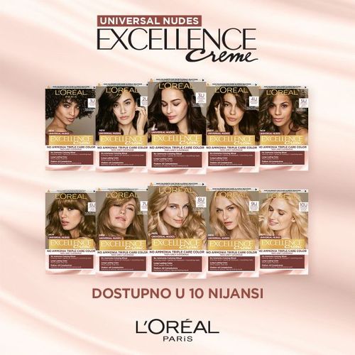 L'Oreal Paris Excellence Nudes Boja za kosu 8U slika 2