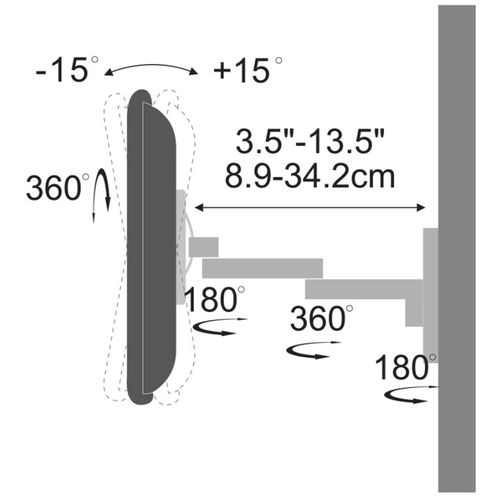 Stell zidni nosač za tv SHO 1162 - 13" do 40" slika 11