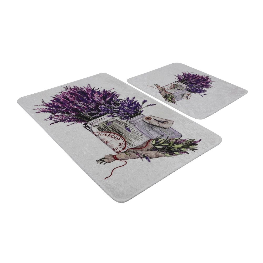 Set prostirki za kupatilo (2 komada) Purpura, više boja slika 3