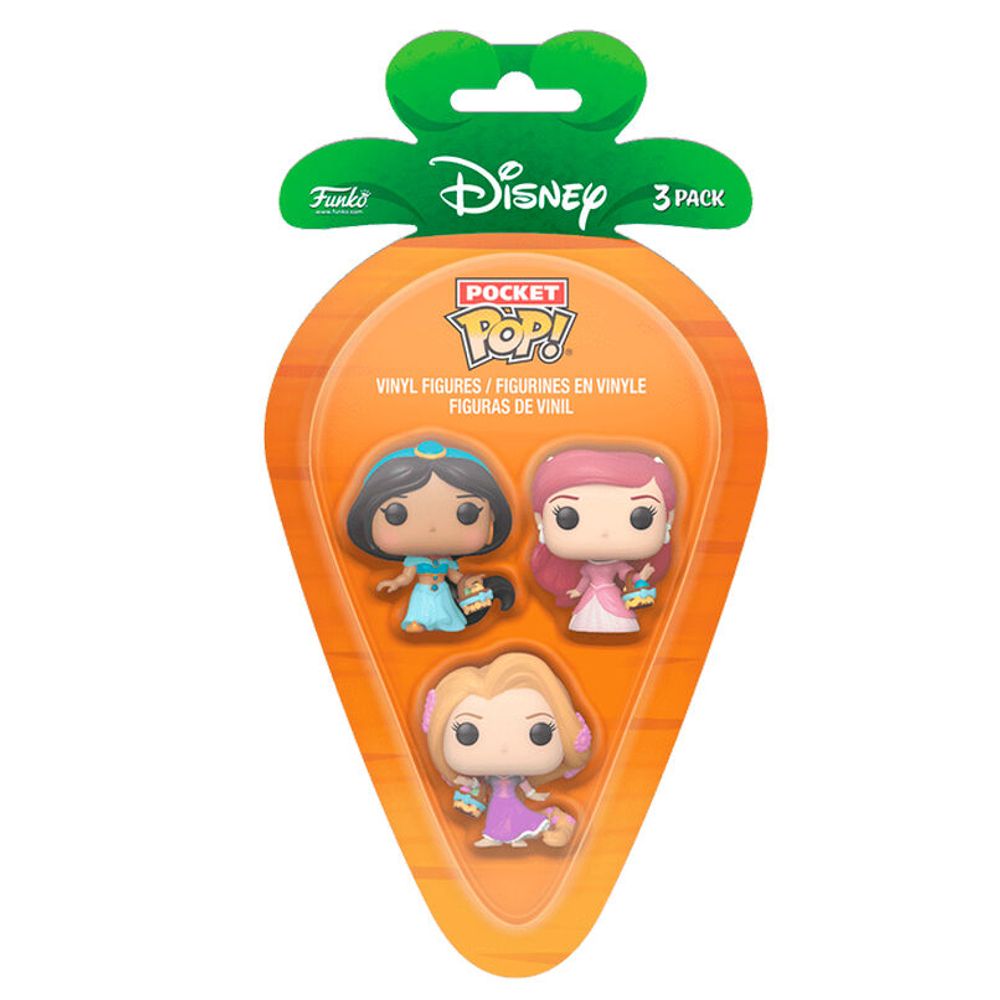 Carrot Pocket POP Blister: 3 Figurice Disney Princeze - Rapunzel, Ariel, Jasmin slika 5
