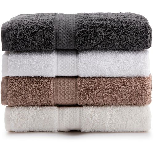 Colorful 50 - Style 6 Ecru
Brown
White
Dark Grey Hand Towel Set (4 Pieces) slika 2