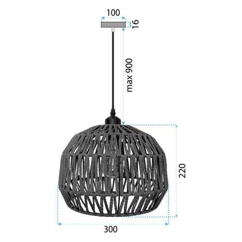 Lampa zielona Boho APP1293-1CP slika 8