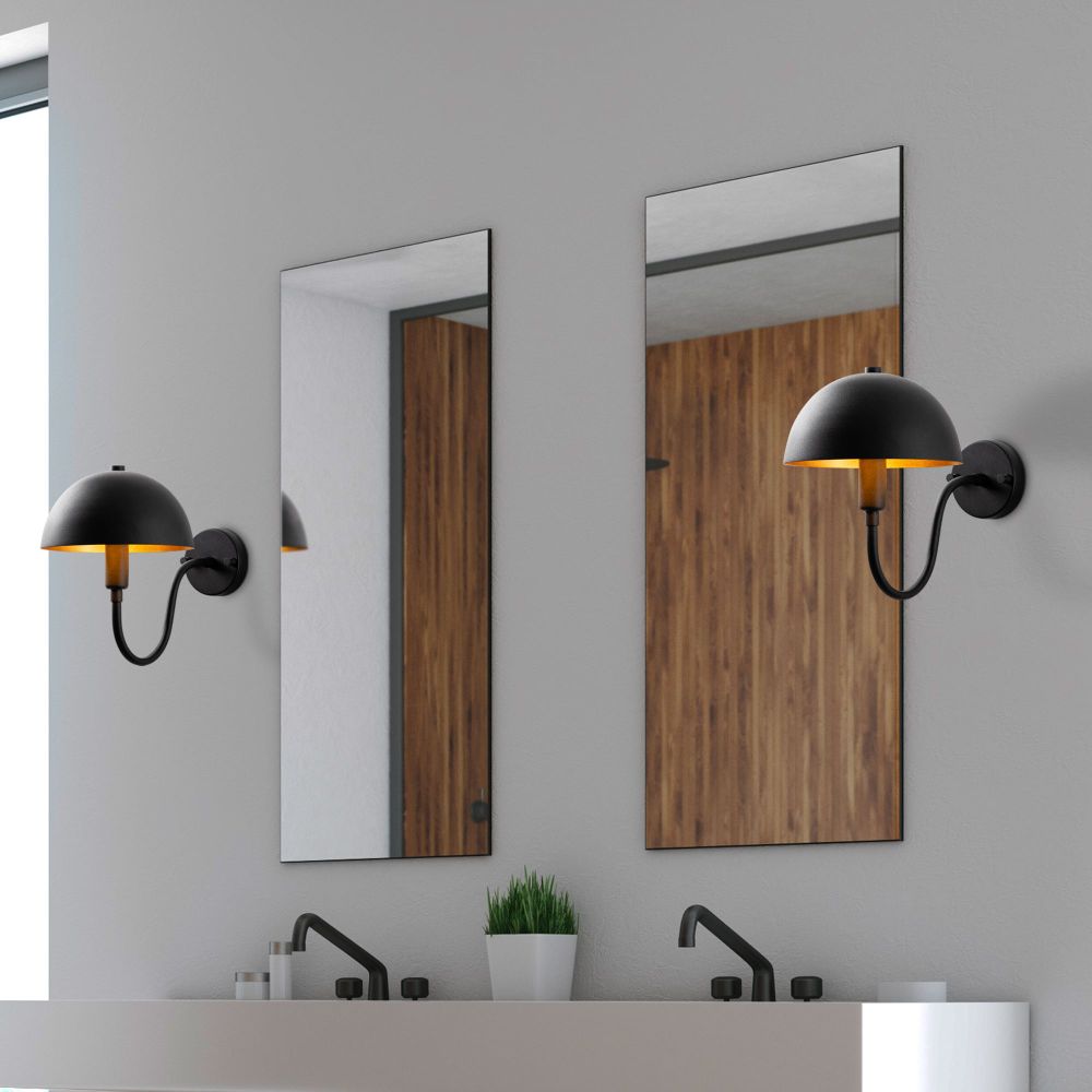 Zidna Lampa Togg - 14827, boje: Crna slika 2