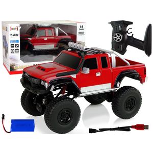 Auto na daljinsko upravljanje R/C 2.4G Climbing Car 1:8 4x4 - crveni