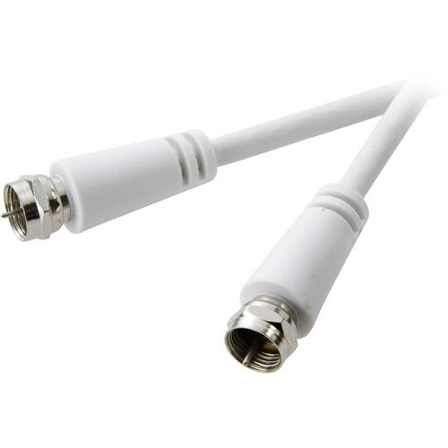 SpeaKa Professional SAT priključni kabel [1x F-muški konektor - 1x F-muški konektor] 10.00 m 75 dB  bijela slika 1