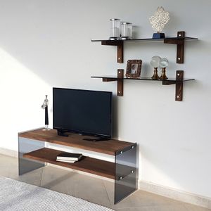 TV102 Walnut TV Unit