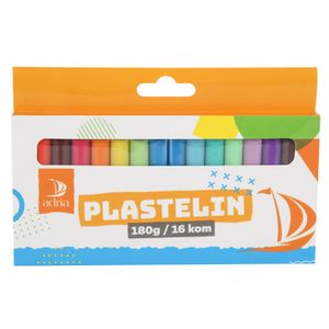 Adria 922389 Plastelin 180g - Set od 16 Različitih Boja