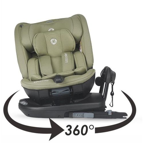 Coccolle® Autosjedalica Velsa iSize 360° 40-150cm Isofix, Moss Green slika 7