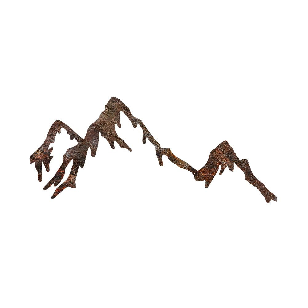 Decorative metal wall accessory Rusty Mountain, colour: antiquation slika 5