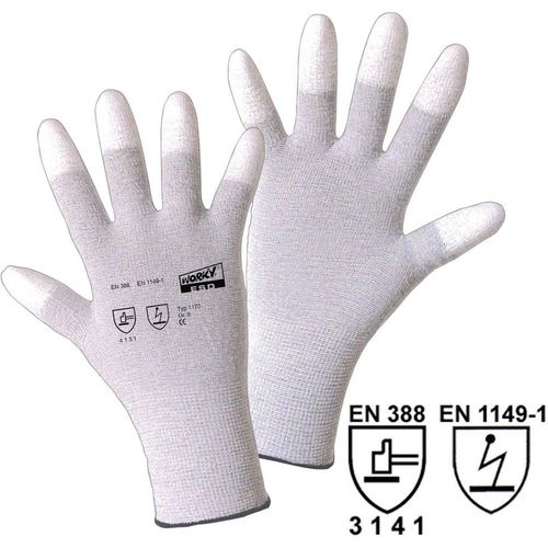 L+D worky ESD TIP 1170-8 najlon rukavice za rad Veličina (Rukavice): 8, m EN 388, EN 1149-1 CAT II 1 Par slika 1