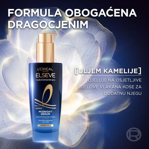 L'Oreal Paris Elseve Extraordinary Oil Midnight serum za kosu 100 ml slika 2