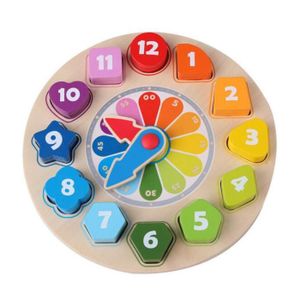 Hape Drvena igračka sat Time to Learn Time