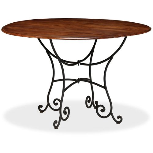 Blagovaonski stol 120x76 cm bagremovo drvo s premazom boje meda slika 49