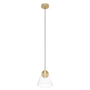 Eglo viseća lampa cerasella gu10 1x4,5w brušeni mesing/prozirno v:1100mm o200mm