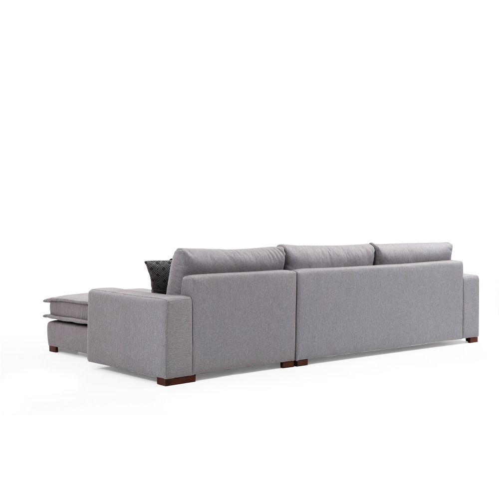 Lena Kutna Sofa Desna (L3+Chl) - Svijetlo Siva slika 3
