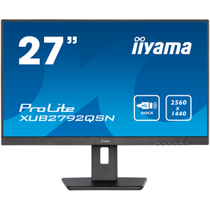 Monitor IIYAMA XUB2792QSN-B5 27’’ WQHD IPS USB-C Dock with RJ45 4ms HDMI DP USB 3.0