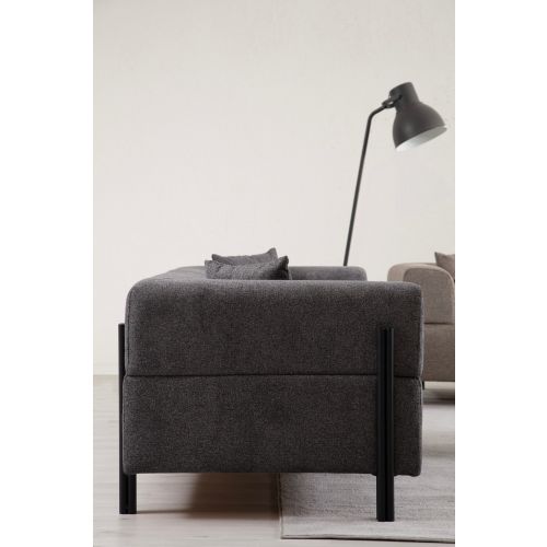 Woody Fashion Trosjed Gio 3 Seater - Anthracite slika 5