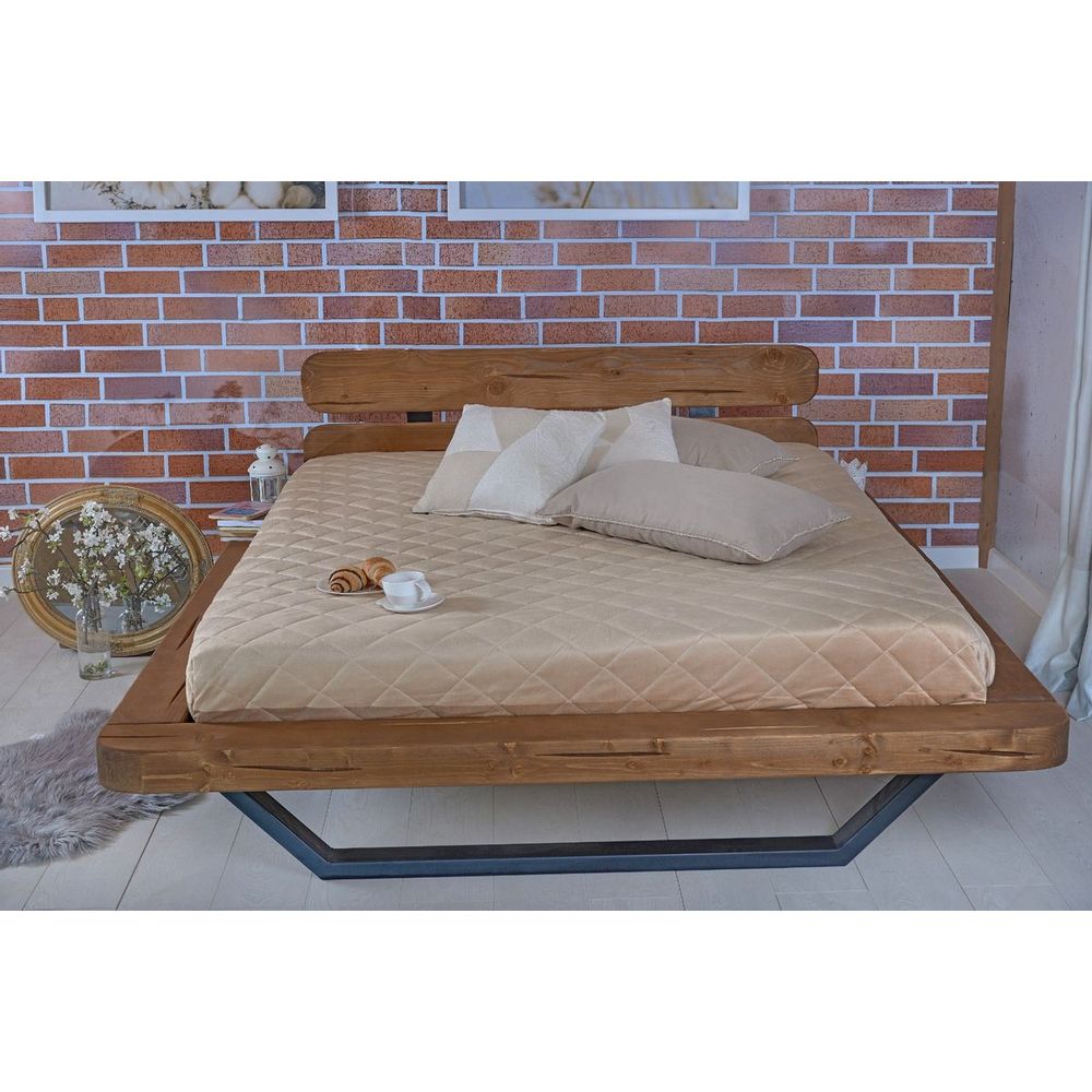 Krevet MALAK 9 180 x 200 cm hrast slika 2