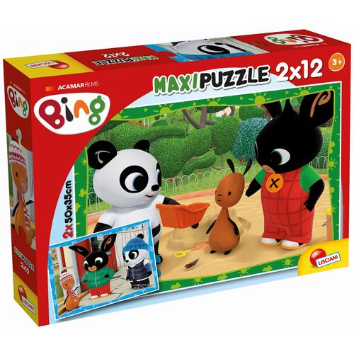 LISCIANI BING maxi puzzle 2x12 kom, Bing i prijatelji 81226 slika 4