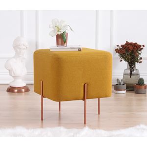 Copper 61 - Mustard Pouffe