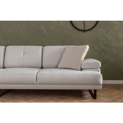 Atelier Del Sofa Mustang Large Left - Bež Bež Ugaona Garnitura slika 8