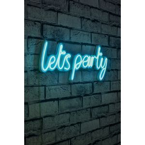 Wallity Ukrasna plastična LED rasvjeta, Lets Party - Blue