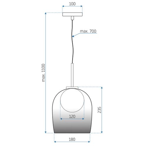 TOOLIGHT Viseća svjetiljka APP1026-1CP slika 16