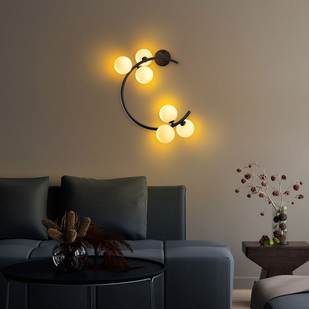 Luminar - Crna Zidna Lampa 14130 slika 2