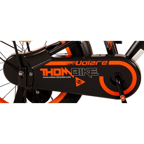 Volare dječji bicikl Thombike 16" crno-narančasti slika 6