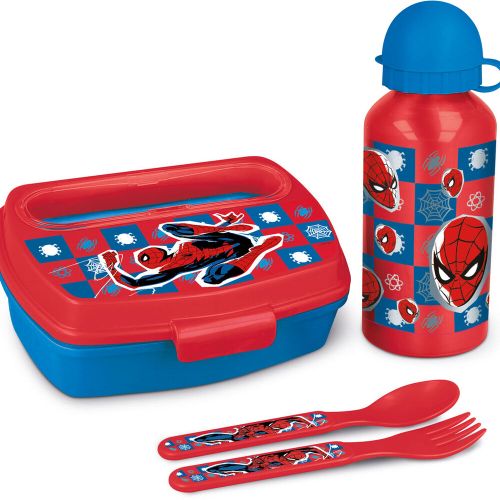 Marvel Spiderman Set Sandwich maker cutlery + aluminium bottle 400ml slika 2