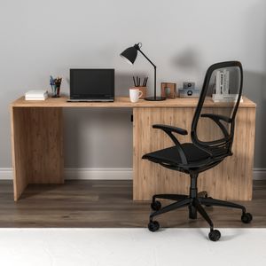 Akser - Radni Sto Atlantic Pine u Antracit Boji