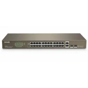 Svič 10/100 24-Port  Tenda TEF1026F + 2 Gigabit Base-X SFP ports