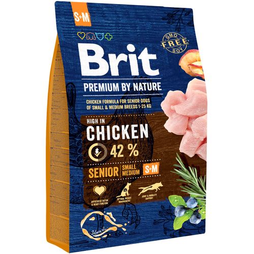 Brit PN Dog Senior Chicken small & medium 3 kg slika 1