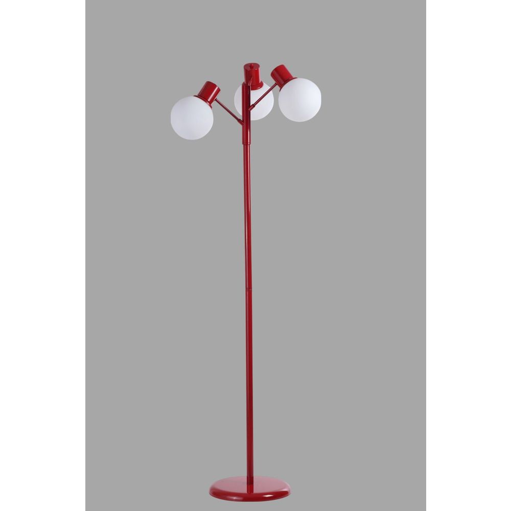 Opviq Podna lampa 265, bijela, crvena slika 3