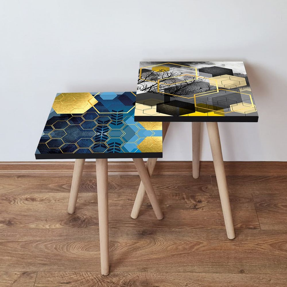 Nesting stolovi 2Shp495 - (2 komada) - boje: višebojni slika 1