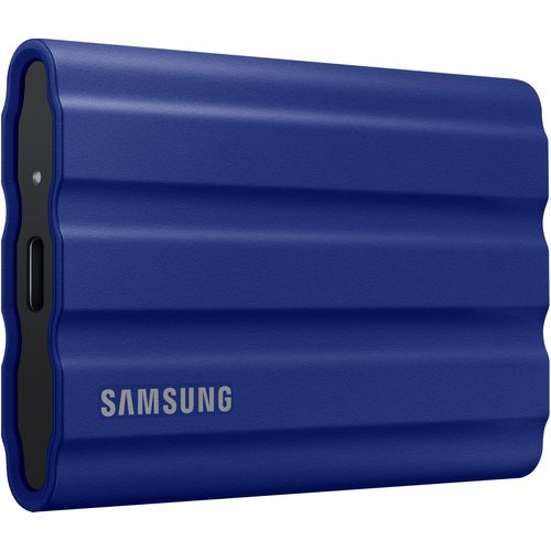 Samsung MU-PE2T0R/EU Portable SSD 2TB, T7 SHIELD, USB 3.2 Gen.2 (10Gbps), Rugged, [Sequential Read/Write : Up to 1,050MB/sec /Up to 1,000 MB/sec], Blue slika 3