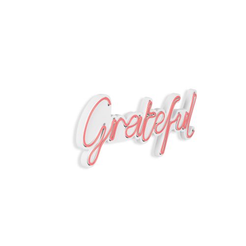 Wallity Ukrasna plastična LED rasvjeta, Grateful - Pink slika 16