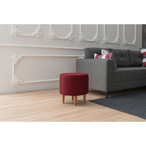 Atelier Del Sofa Tabure, Bordo crvena, Liza - Claret Red slika 2