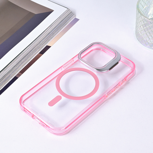 Torbica Magsafe transparent za iPhone 13 Pro 6.1 pink slika 5