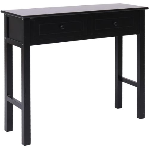 Konzolni stol crni 90 x 30 x 77 cm drveni slika 10