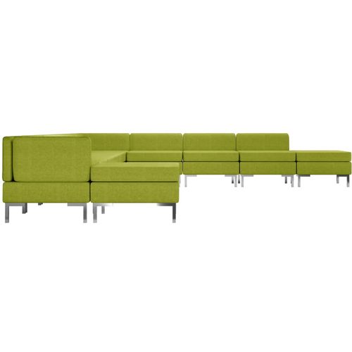 11-dijelni set sofa od tkanine zeleni slika 23
