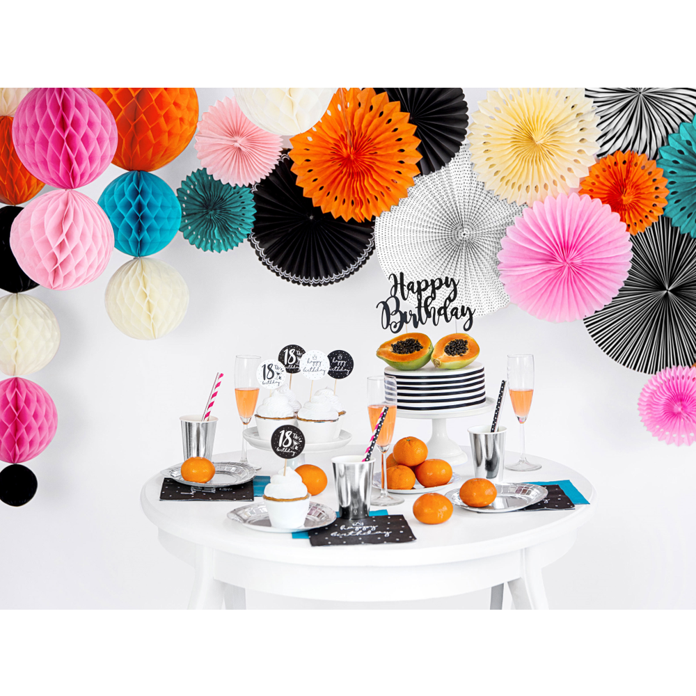 Kpt11-010 Dekoracija Za Tortu Happy Birthday 22cm slika 4