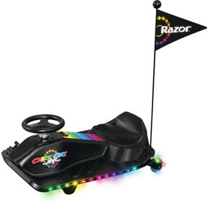 Razor Električno karting vozilo Kids Crazy Shift Lightshow Black