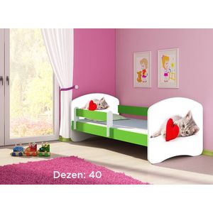 Deciji krevet ACMA II 140x70 + dusek 6 cm GREEN40