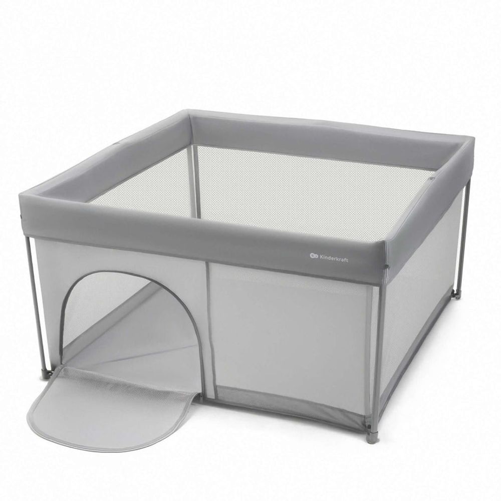 Kinderkraft Vrtić za bebe Ziki 126x126cm, Grey slika 1
