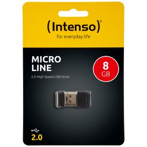 (Intenso) USB Flash drive 8GB Hi-Speed USB 2.0, Micro Line - ML8