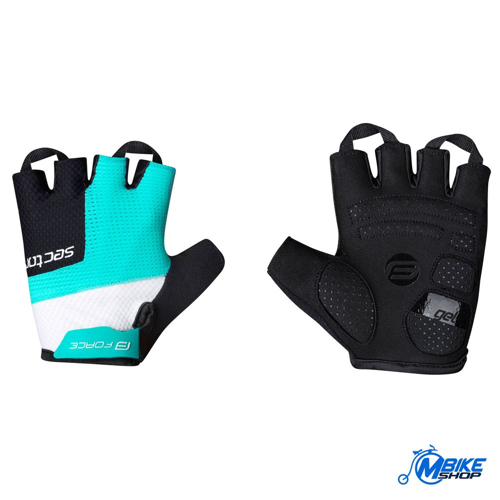 Force Rukavice za biciklizam Sector Lady Gel Black/Turquoise slika 1