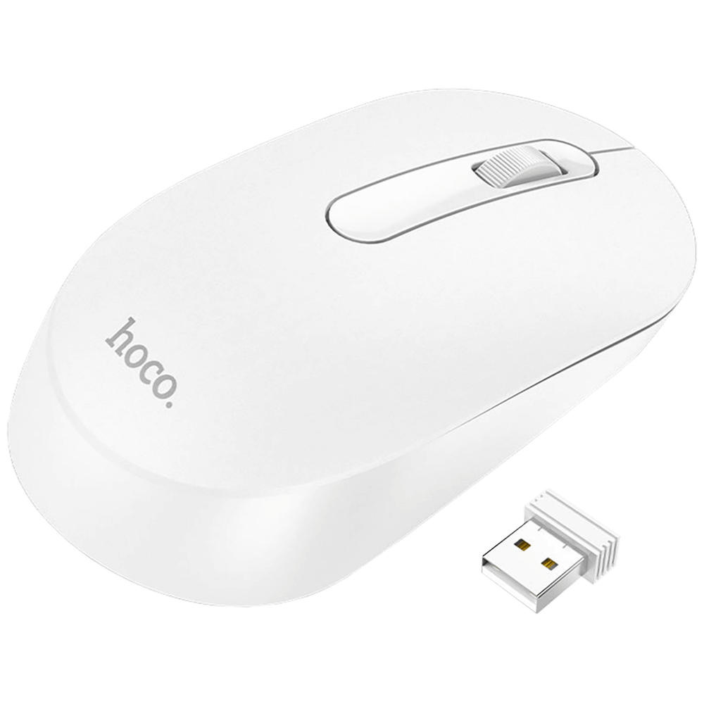 hoco. Miš bežični, Hoco G14 Platinum, 1200 dpi, bijela - GM14 Platinum White slika 1